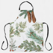 クリスマスパイン針葉樹フォレストフェスティバル エプロン (正面)