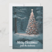 クリスマスパイン14、メリークリスマス、グリーティングカード 招待状 (正面)