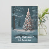 クリスマスパイン14、メリークリスマス、グリーティングカード 招待状 (スタンド正面)