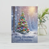 クリスマスパイン80、メリークリスマス、グリーティングカード 招待状 (スタンド正面)