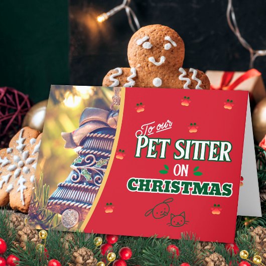 クリスマスパウズのペットシッター 猫と犬の休日 シーズンカード