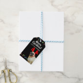 クリスマスパグかわいいクリスマス ギフトタグ (より糸付き)