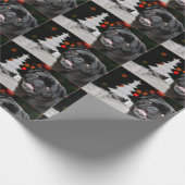 クリスマスパグドッグラッピング紙 ラッピングペーパー (角)