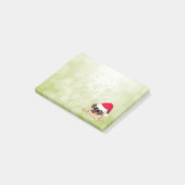 クリスマスパグ犬ポストit®ノート4 x 3 ポストイット (アングル)