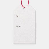 クリスマスパグ犬 ギフトタグ (裏面)