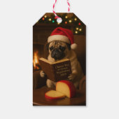クリスマスパグ クリスマスギフトバッグ ギフトタグ (裏面)