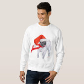 クリスマスパグ スウェットシャツ (正面フル)