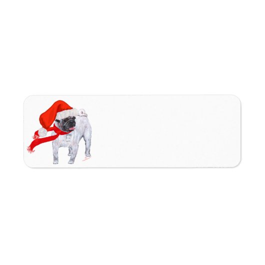 クリスマスパグ ラベル (正面)