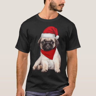 クリスマスパグ Tシャツ