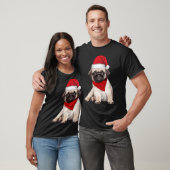 クリスマスパグ Tシャツ (ユニセックス)