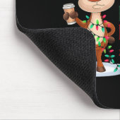 クリスマスパジャマで朝の人なの マウスパッド (コーナー)