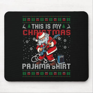 クリスマスパジャマギター クリスマスのセーター マウスパッド