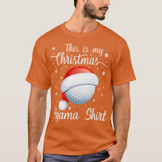 クリスマスパジャマシャツゴルフクリスマス Tシャツ
