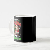 クリスマスパジャマシャツサンタヒツジ農場 コーヒーマグカップ (正面左)