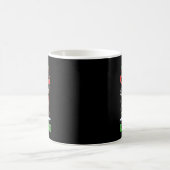 クリスマスパジャマシャツサンタヒツジ農場 コーヒーマグカップ (中央)