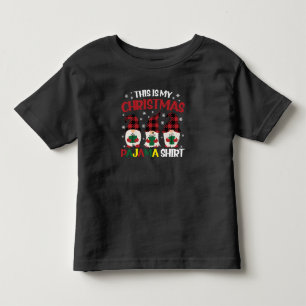 クリスマスパジャマシャツファミリーグノミー トドラーTシャツ