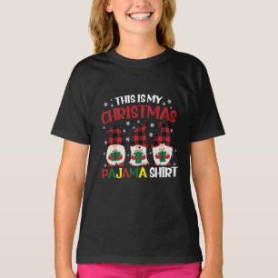 クリスマスパジャマシャツファミリーグノミー Tシャツ