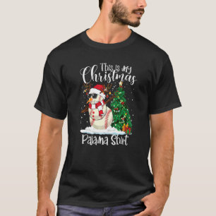 クリスマスパジャマシャツ野球Xmasサンタ Tシャツ