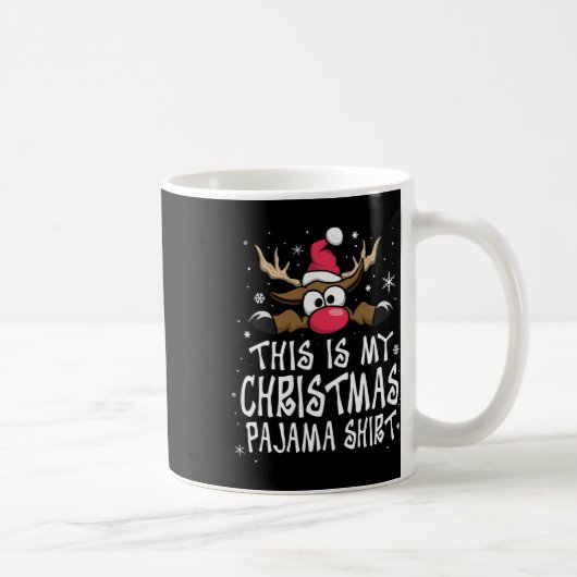 クリスマスパジャマシャツ面白いクリスマス コーヒーマグカップ (右)