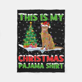 クリスマスパジャマシャツ クリスマス フリースブランケット