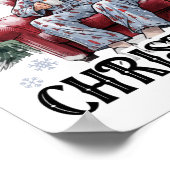 クリスマスパジャマストランプ私はクリスマス・ホリのために家に帰る ポスター (角)