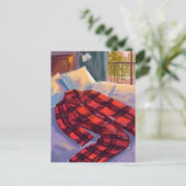 クリスマスパジャマスレッドプレイド シーズンポストカード (スタンド正面)