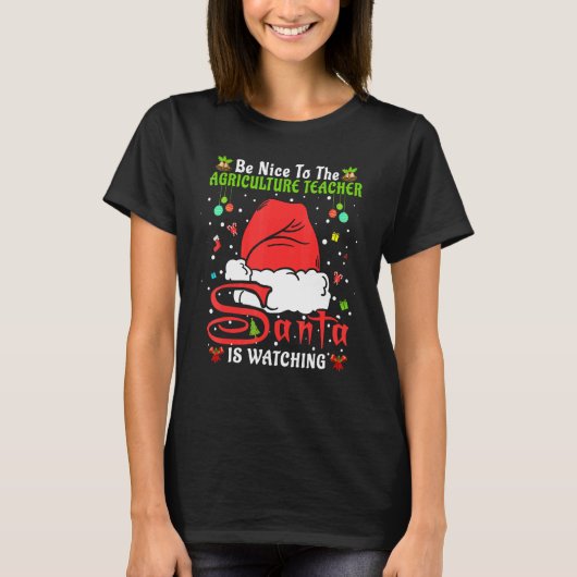 クリスマスパジャマス農業先生Chに優れている Tシャツ (正面)