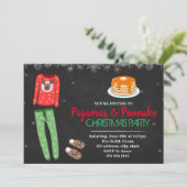 クリスマスパジャマパーティーのご招待 招待状 (スタンド正面)