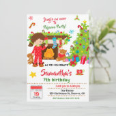 クリスマスパジャマパーティーの招待状 眠り続けるパーティー 招待状 (スタンド正面)