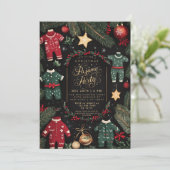 クリスマスパジャマパーティーキッズパジャマパーティー 招待状 (スタンド正面)