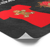 クリスマスパジャマパーティーシャルボードスタイルポスター ポスター (角)