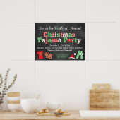 クリスマスパジャマパーティーシャルボードスタイルポスター ポスター (キッチン)