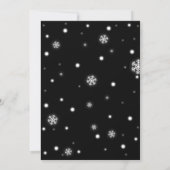 クリスマスパジャマパーティーシャルボードホリデーパーティー 招待状 (裏面)