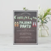 クリスマスパジャマパーティーホリデー 招待状 (スタンド正面)