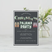 クリスマスパジャマパーティーホリデー 招待状 (スタンド正面)