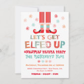 クリスマスパジャマパーティー 招待状 (正面)