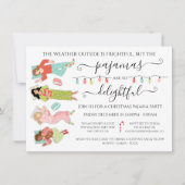 クリスマスパジャマパーティー 招待状 (正面)