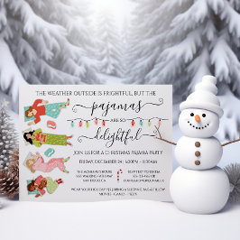 クリスマスパジャマパーティー 招待状