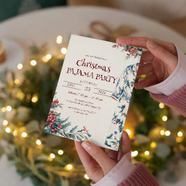 クリスマスパジャマパーティー 招待状