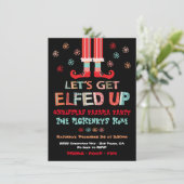 クリスマスパジャマパーティー 招待状 (スタンド正面)