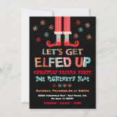 クリスマスパジャマパーティー 招待状 (正面)