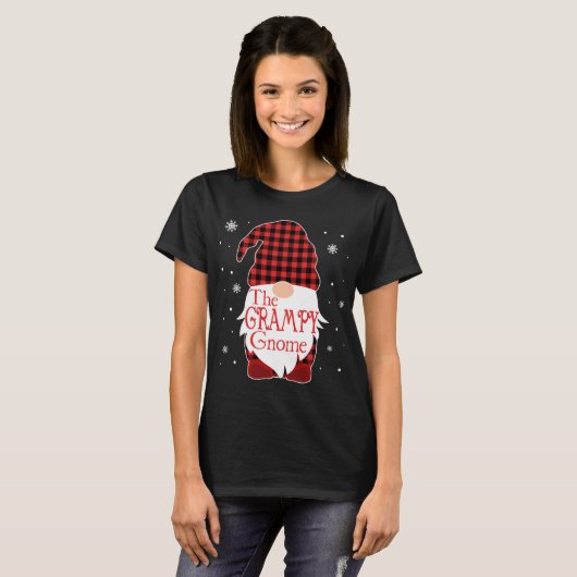 クリスマスパジャマファミリーギフトグラピー格言バッファロー Tシャツ (正面フル)