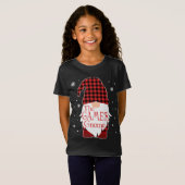 クリスマスパジャマファミリーギフトゲーマー格言バッファローP Tシャツ (正面フル)