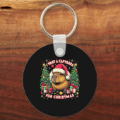 クリスマスパジャマファミリーマッツのキャピバラがほしい キーホルダー (正面)