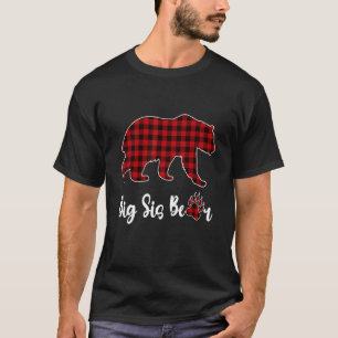クリスマスパジャママッチングファミリーレッドプリドビッグシス Tシャツ
