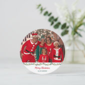 クリスマスパジャマ家族の写真チャレンジ シーズンカード (スタンド正面)