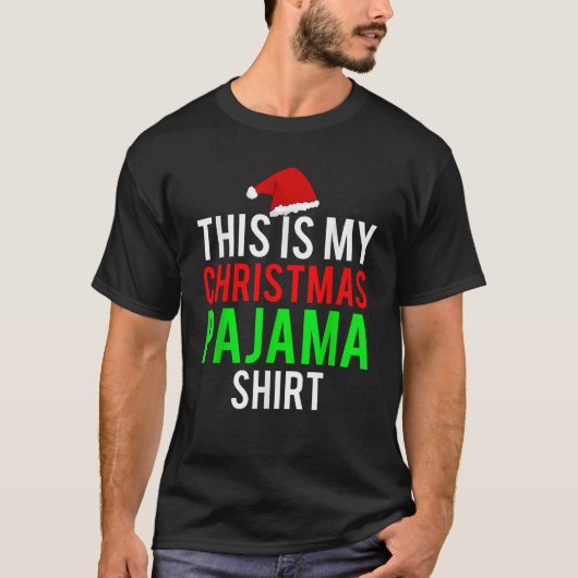クリスマスパジャマ家族クリスマスパジャマのジャムおもしろいt tシャツ (正面)