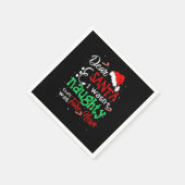 クリスマスパジャマ私はサンタいけなフェイク親愛ではなかった スタンダードカクテルナプキン (角)