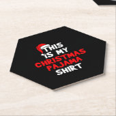 クリスマスパジャマ ペーパーコースター (アングル)