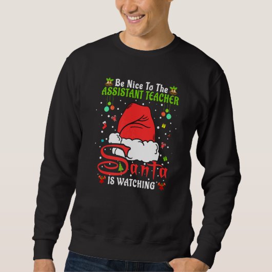 クリスマスパジャマ 副担任の先生に優しく Xmas スウェットシャツ (正面)
